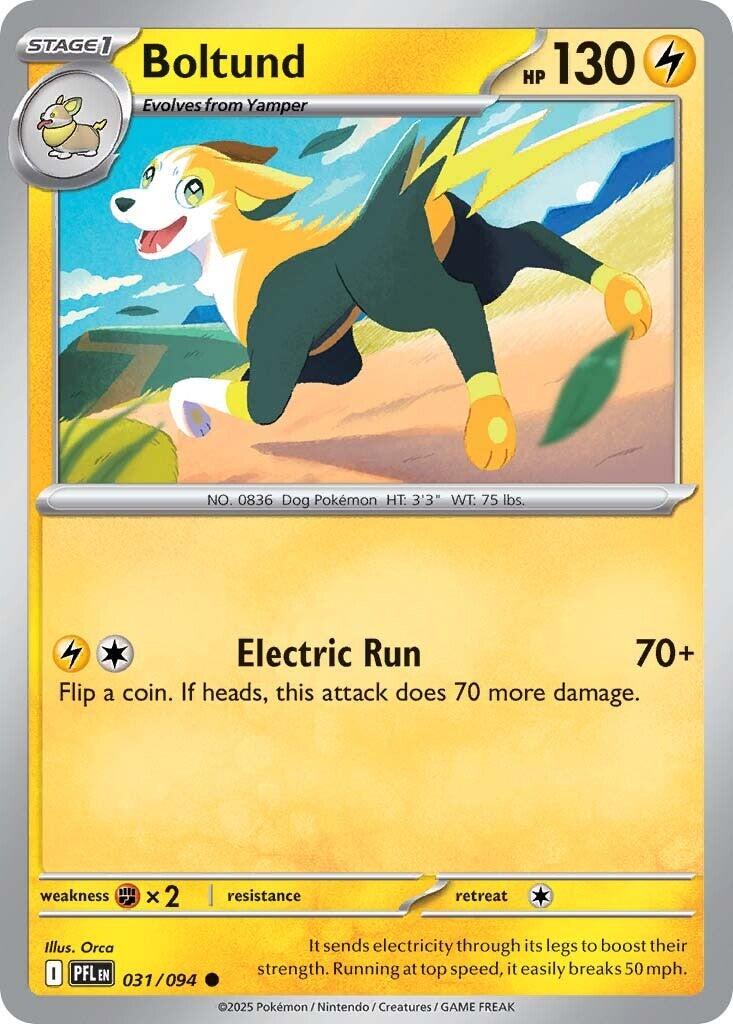 Phantasmal Flames Boltund Pokémon card